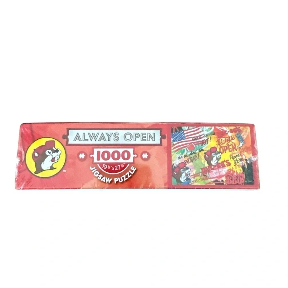 Buc-ee’s Always Open 1000 Piece Jigsaw Puzzle Kelly O’Neal Art New Sealed